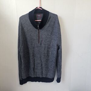 Untuckit Belguardo Birdseye  Sweater Sz XXXL 100% Fine Merino Wool Preppy P0281